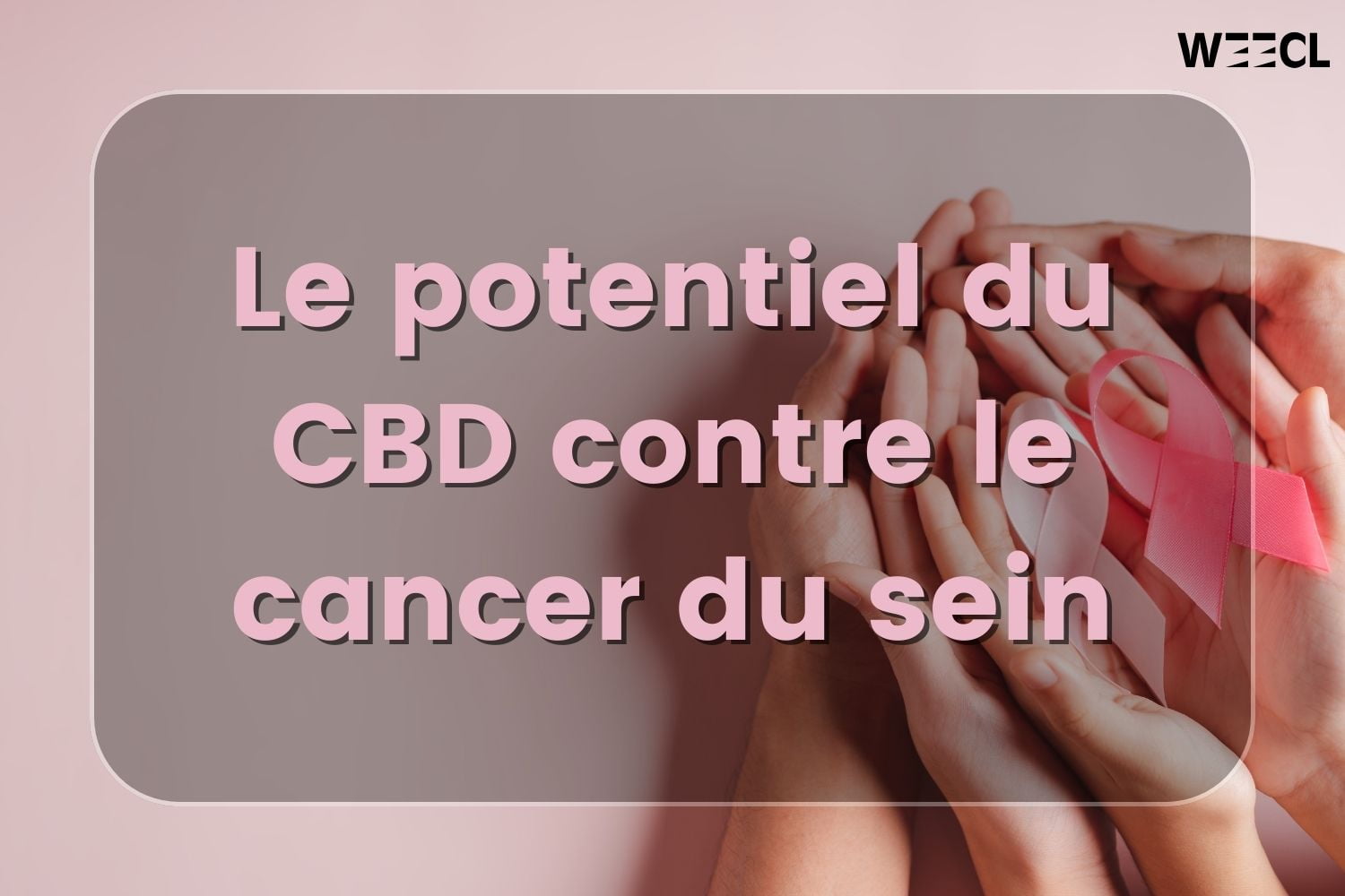 Octobre Rose Explorer Le Potentiel Du Cbd Weecl